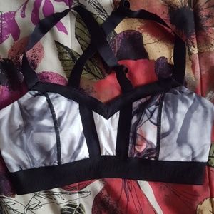Lululemon Athletica Black and Gray Bra